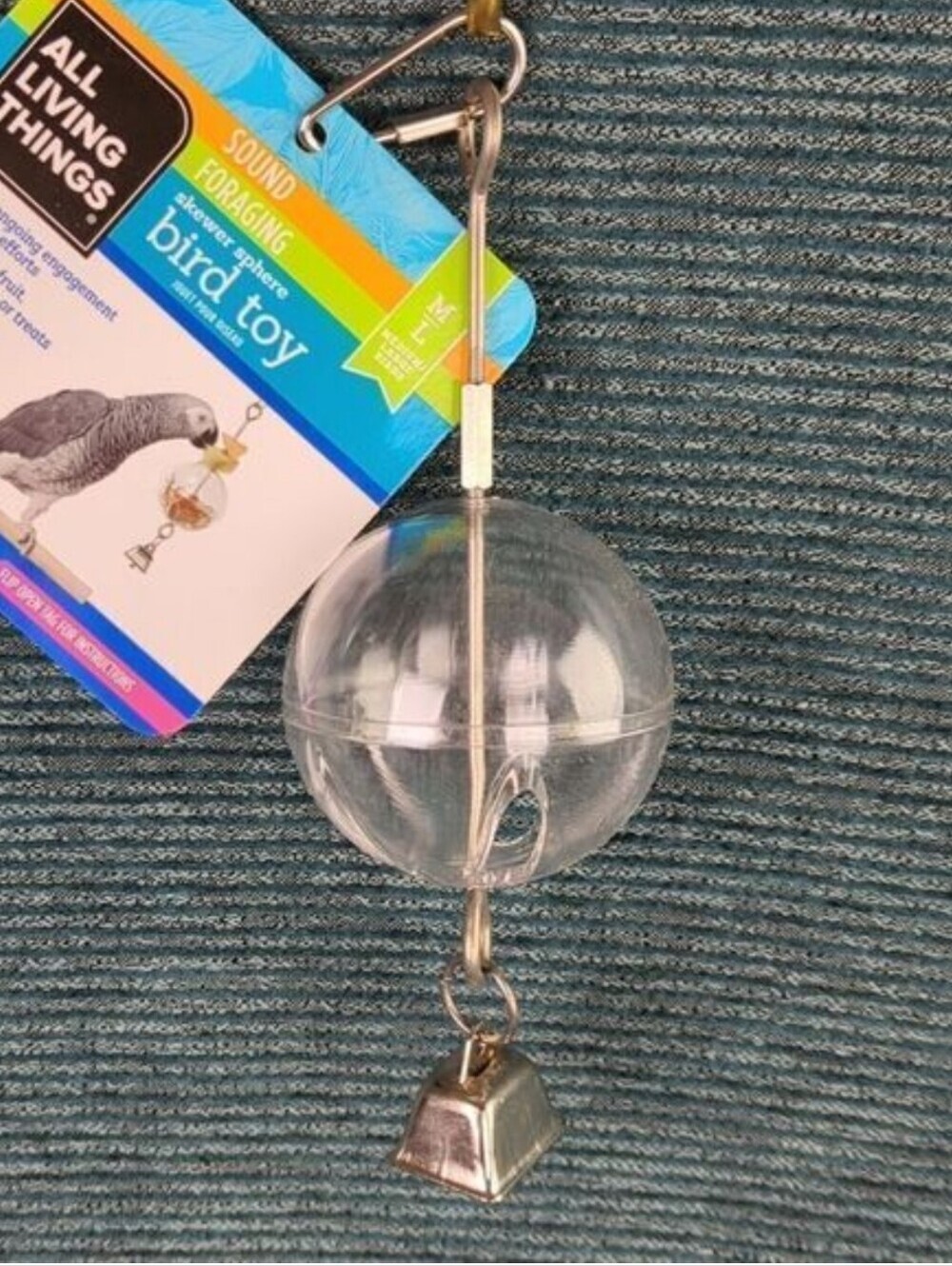 All Living Things Sound Foraging Skewer Sphere Bird Toy